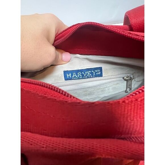 Harvey's Original Red Seatbelt Shoulder Bag 9x12" - Picture 10 of 11